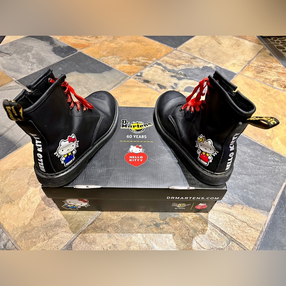 Hello Kitty Dr. Martens Boots (Size US 6, EU 37) in Black